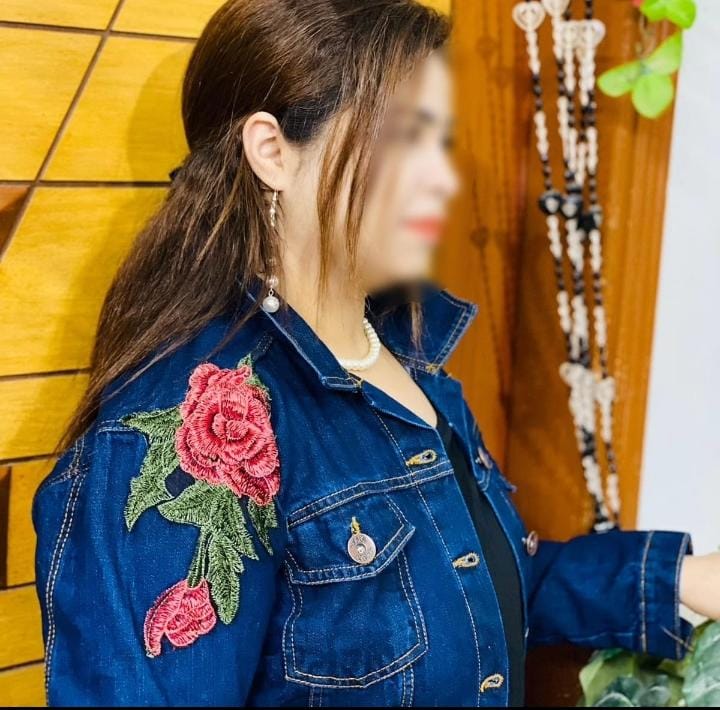 Denim Flowers 🌺 jacket