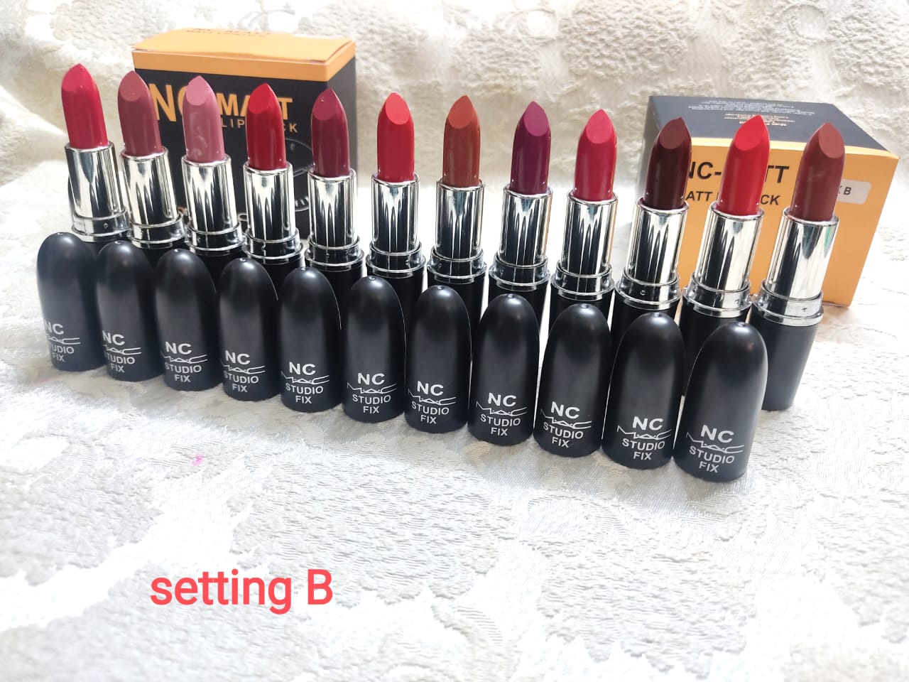 MAC NC MATTE LIPSTICK AVAILABLE 12 PCs