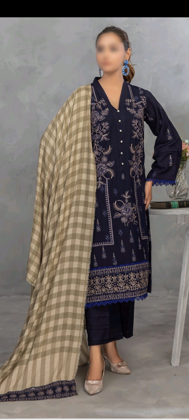 Winter Collection Dhanak 3pc