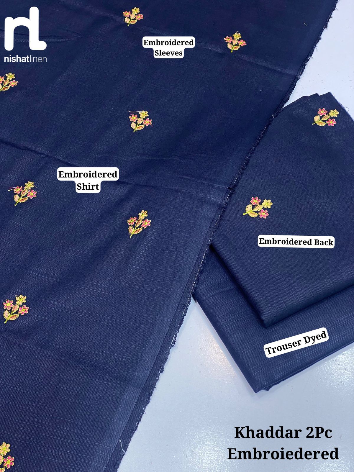 Nishat Most Elegant Embroidered Khaddar 2Pc Latest Volume