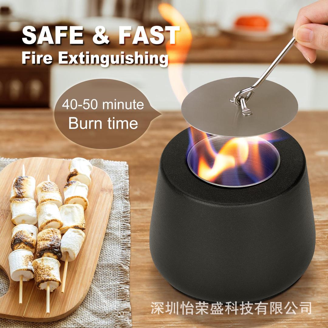 Mini tabletop Fire pit - smokeless Rubbing