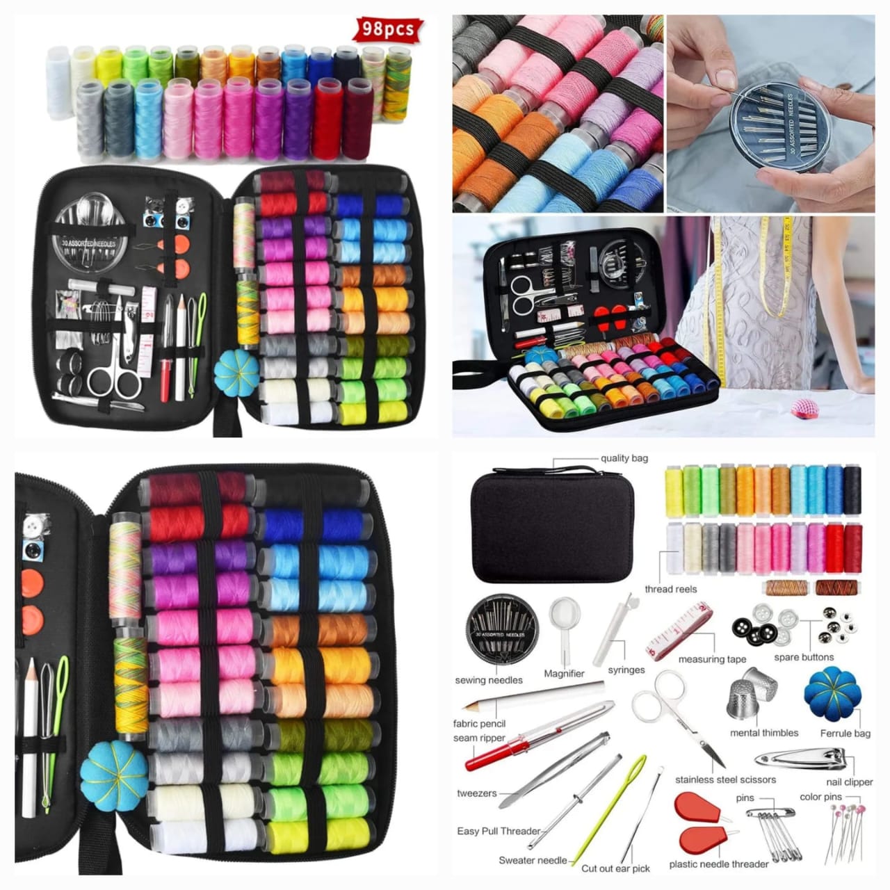 *98Pcs Sewing Tool Kit