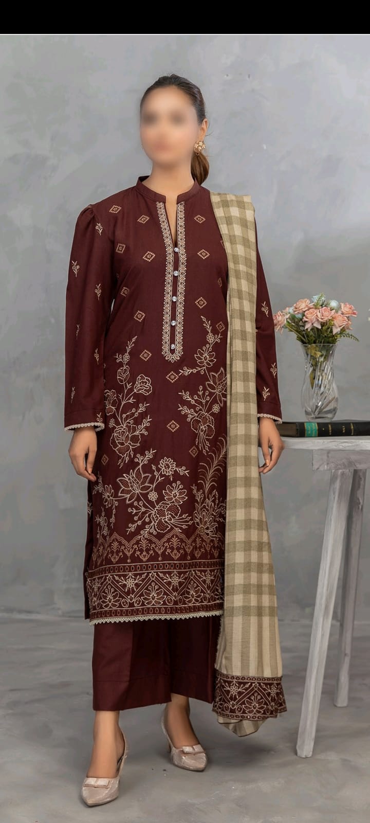 Winter Collection Dhanak 3pc