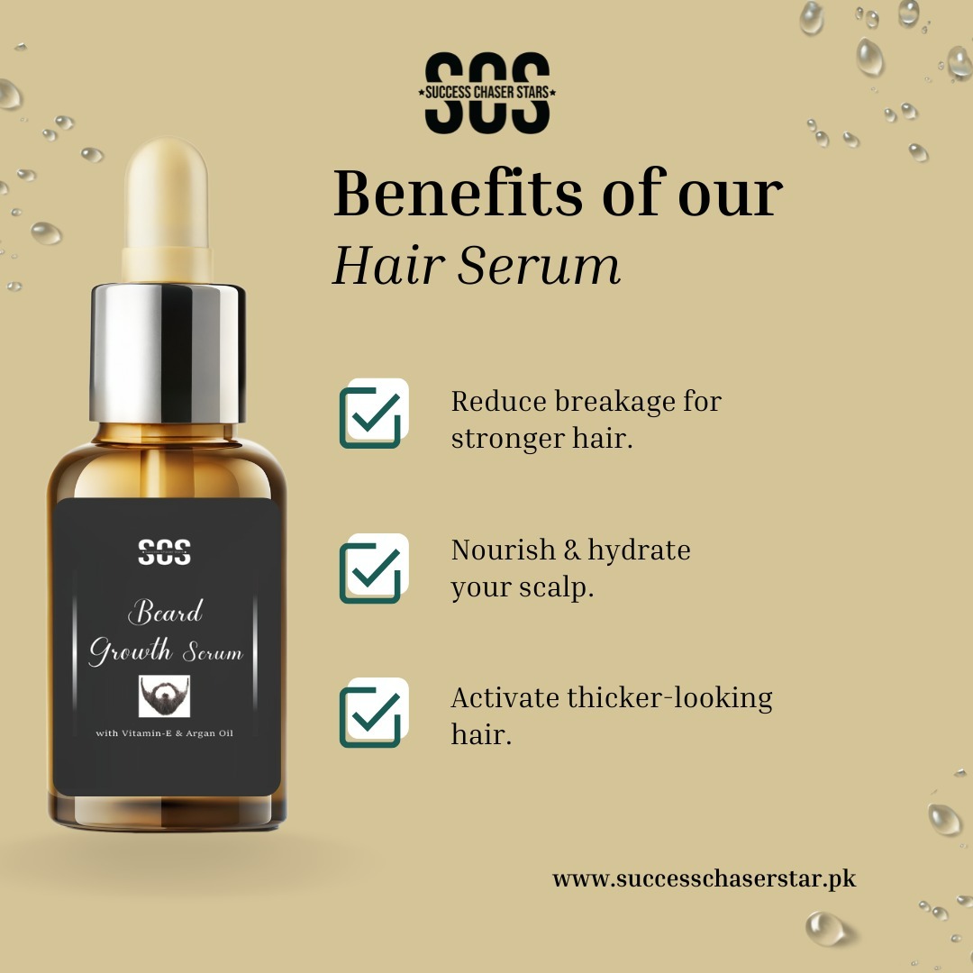 Beard growth serum