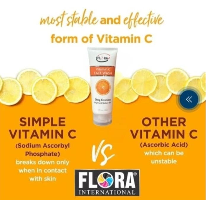 FLORA vitamin c facewash