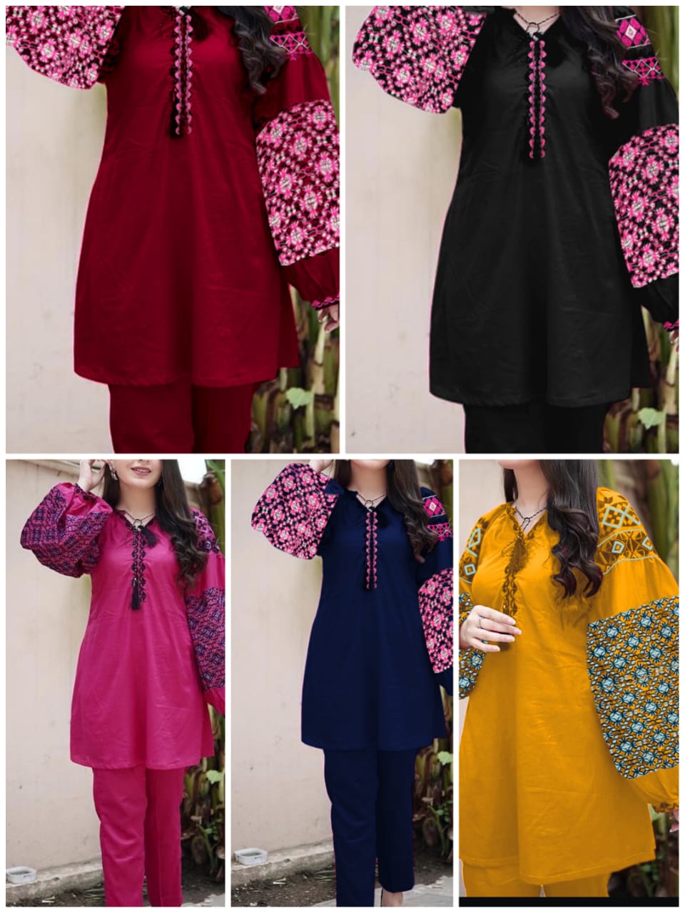 Airline embroidery 2pc