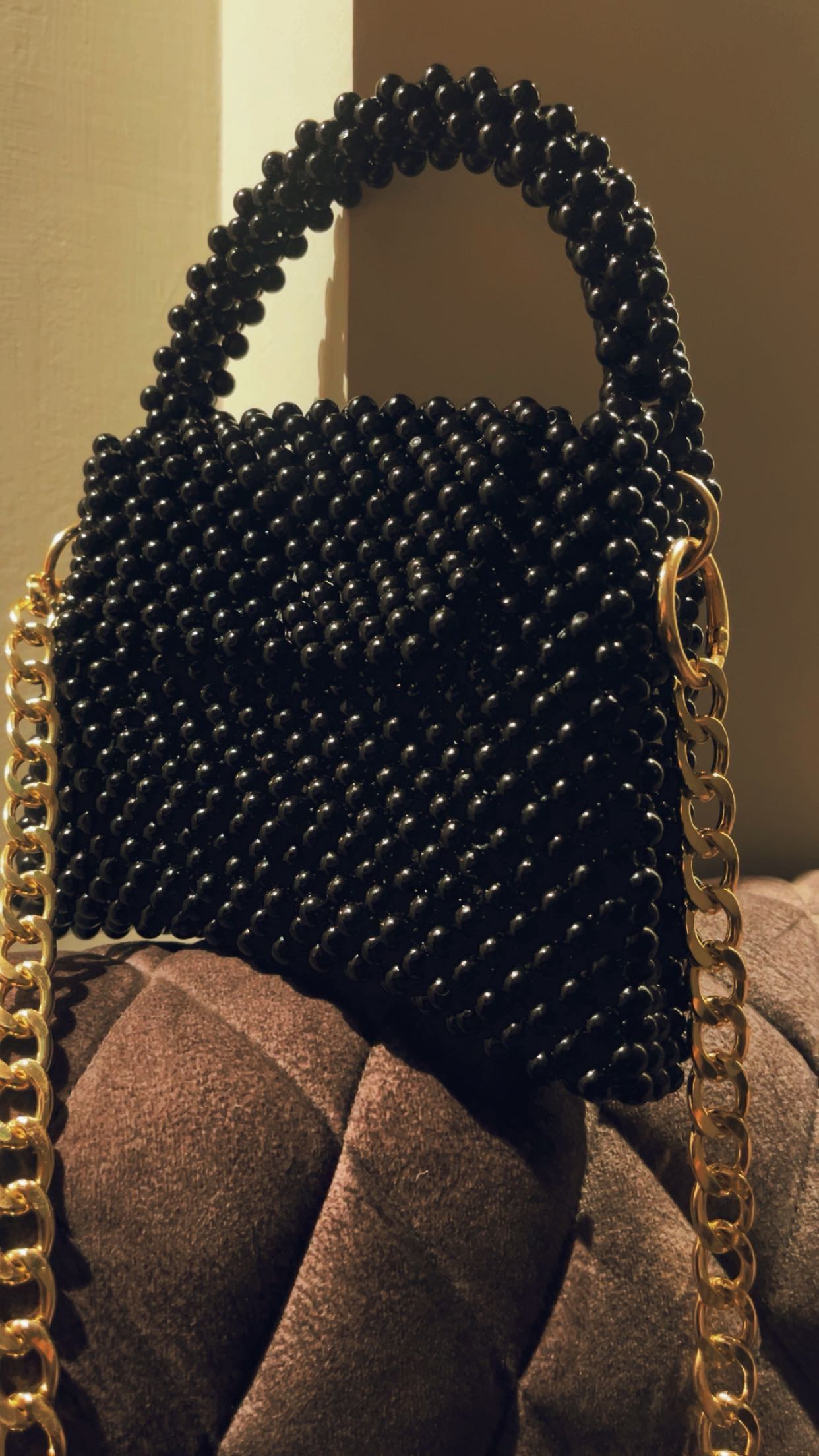 Black pearls bag