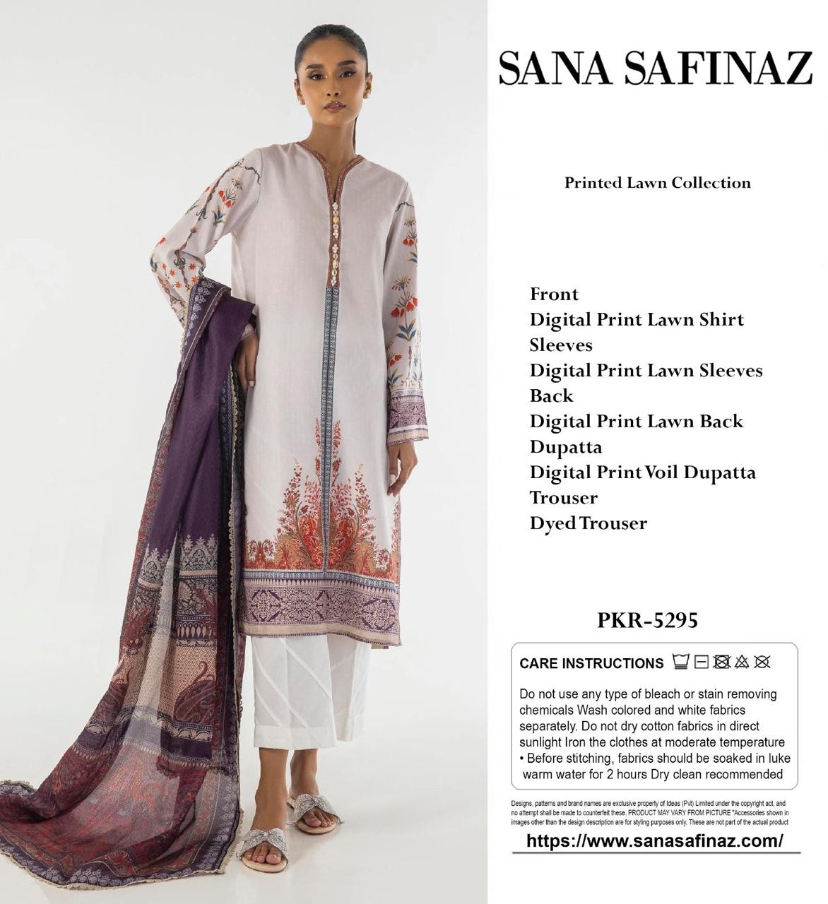 *SANA SAFINAZ LAWN COLLECTION 2025* *FABRIC LAWN 1