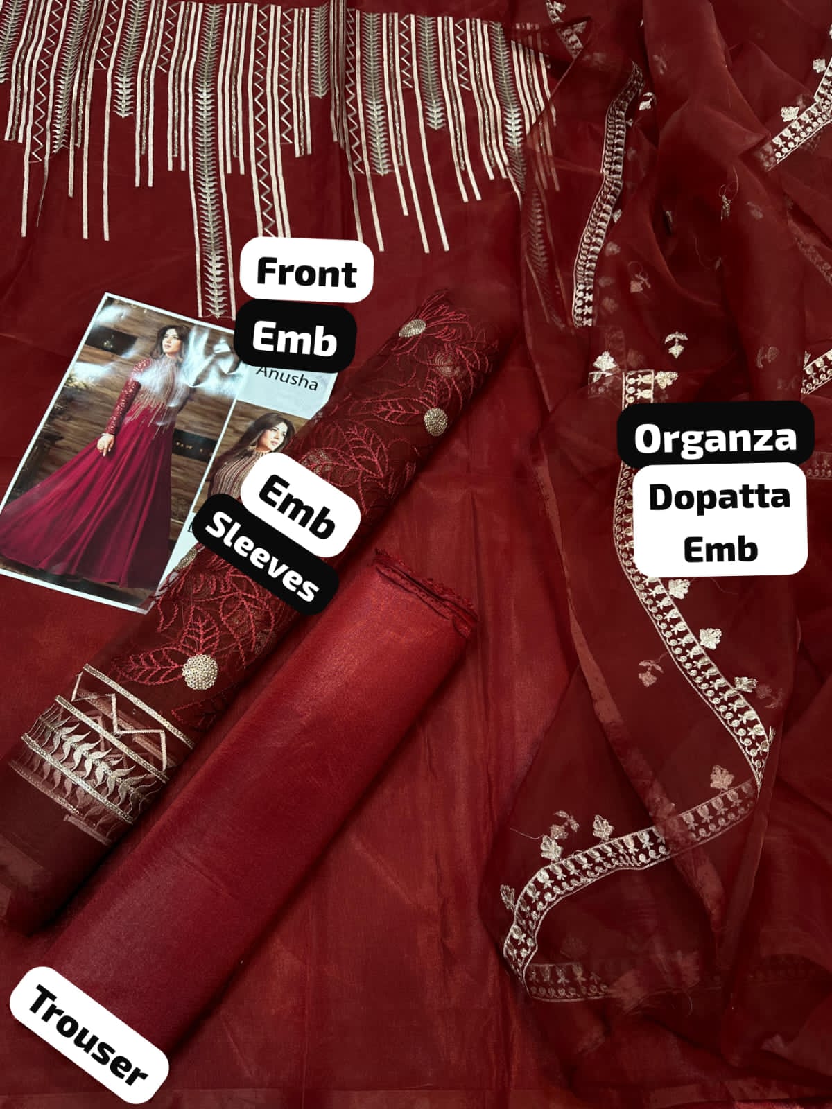 New Arrival 😇 *ANUSHA BRAND HIT CODE ARTICE NOW AVAILABLE*  *Summer Collection 2025* Fabric: 3PC *O