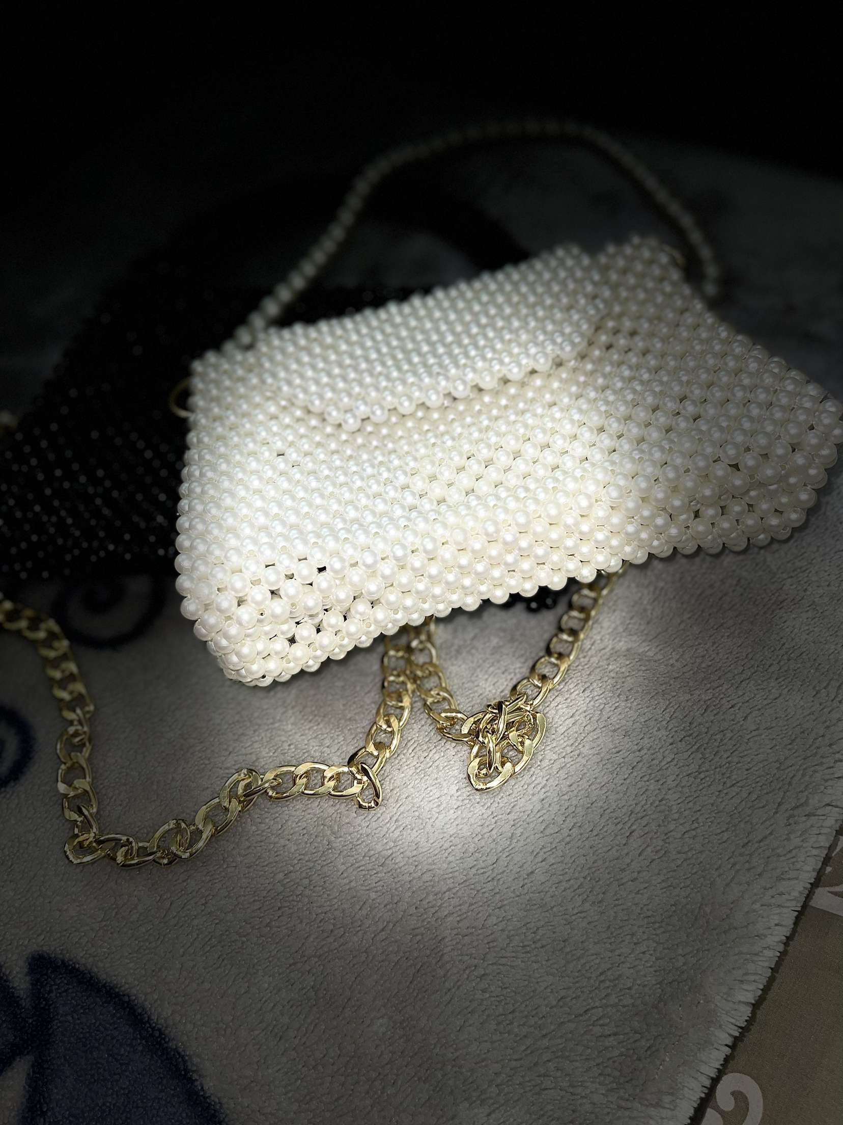 Beads pearls bag
