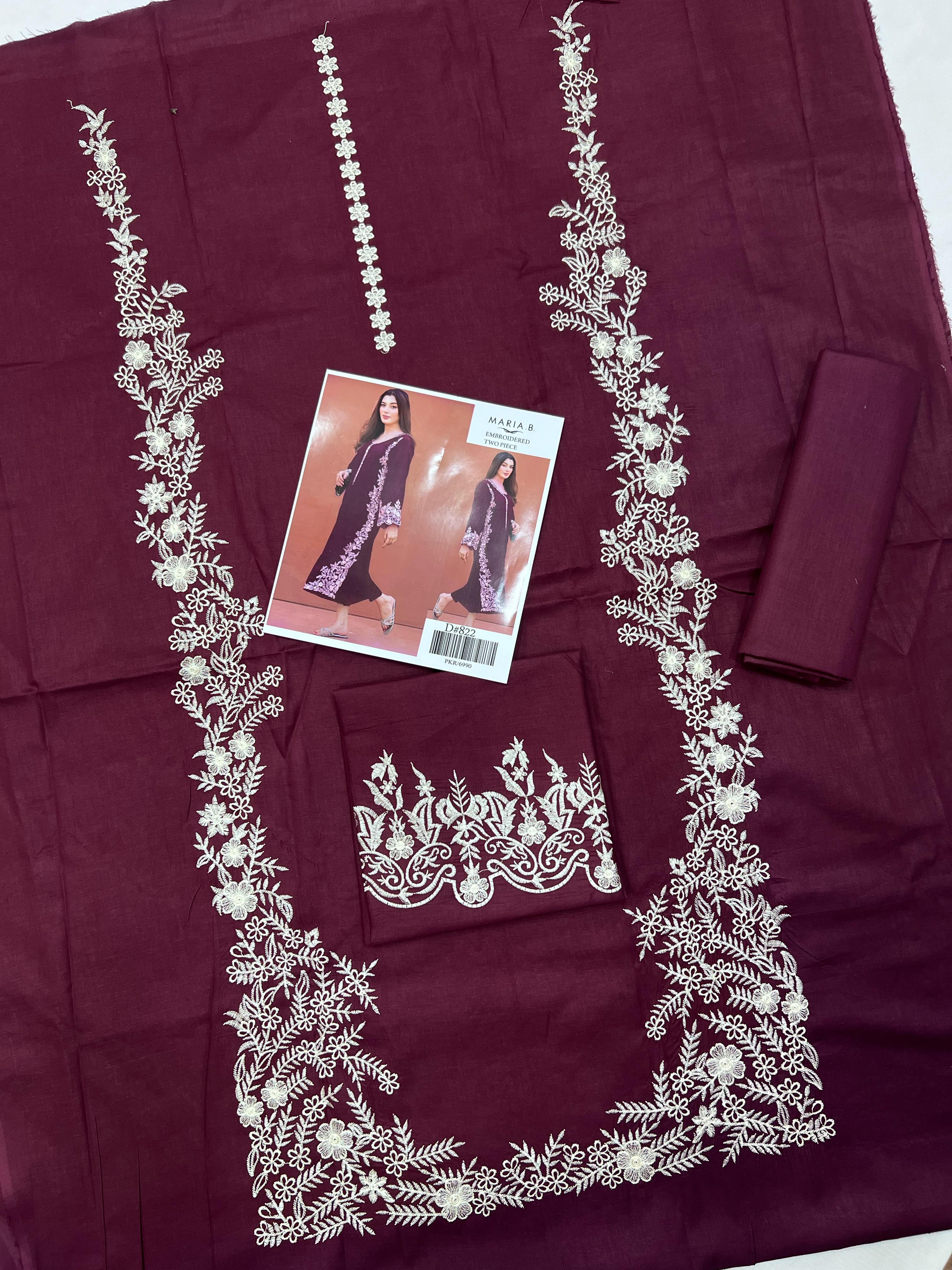 *NAKOOSH BRAND NEW TRENDING ARTICLE*  *Summer Collection 2025* Fabric 3PC *Lawn*   _Front full embro