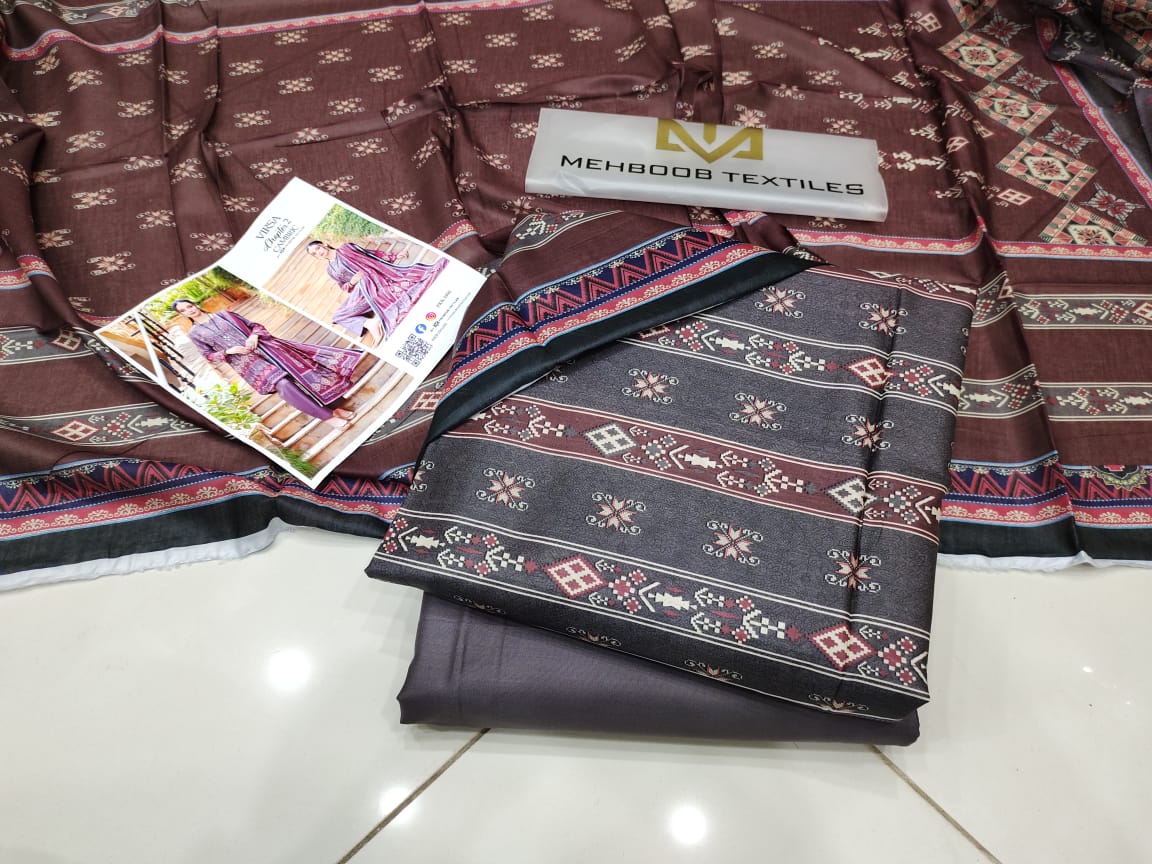 *VIRSA*    * Mehboob textile 3 piece suit *