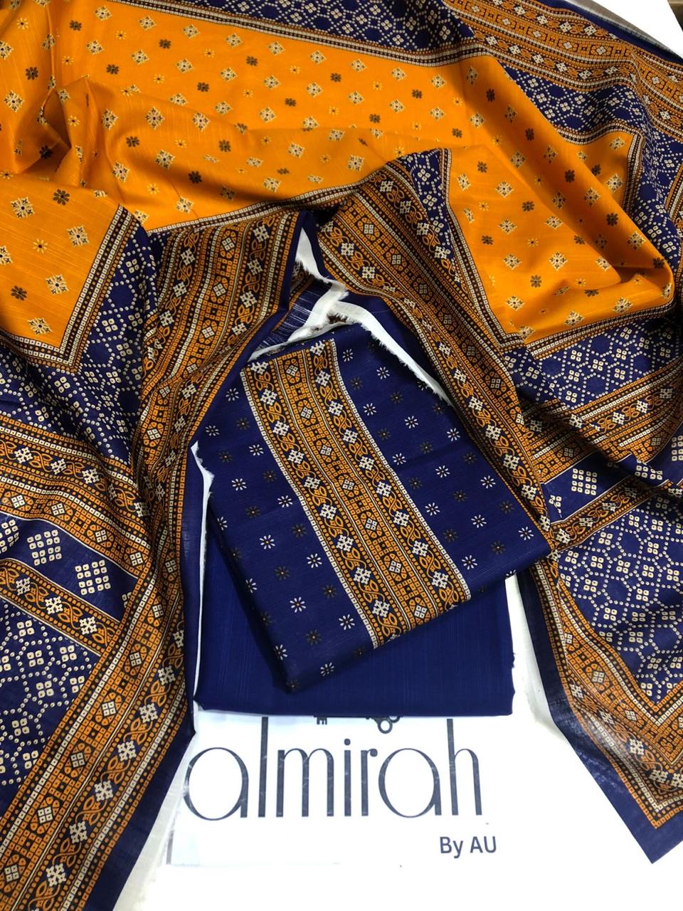 الحمدللہ  ~ Almirah ~  Printed 3pc