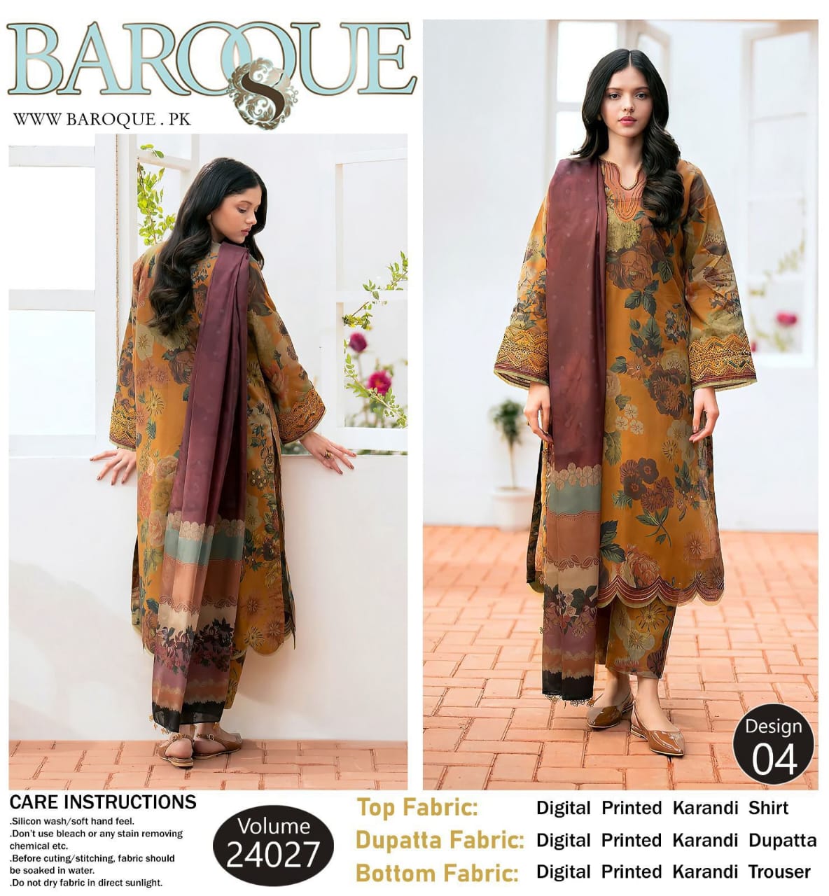 Doriya Karandi 3pc Printed