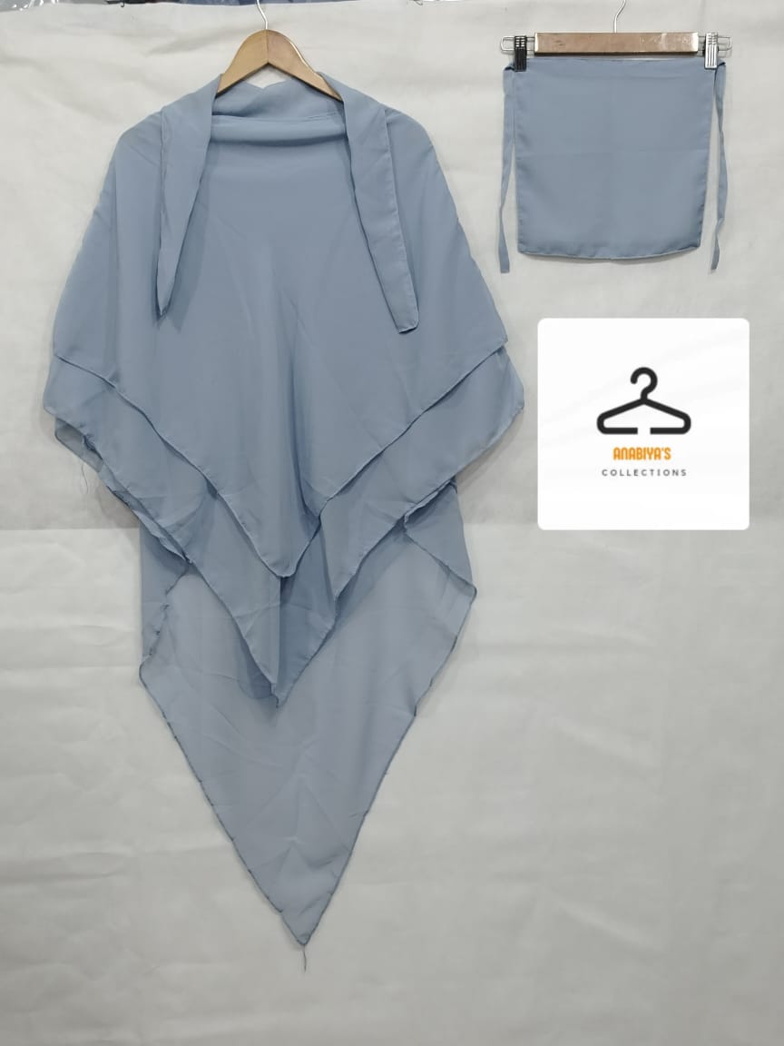 ARTICAL 3 LAYER HIJAB SET