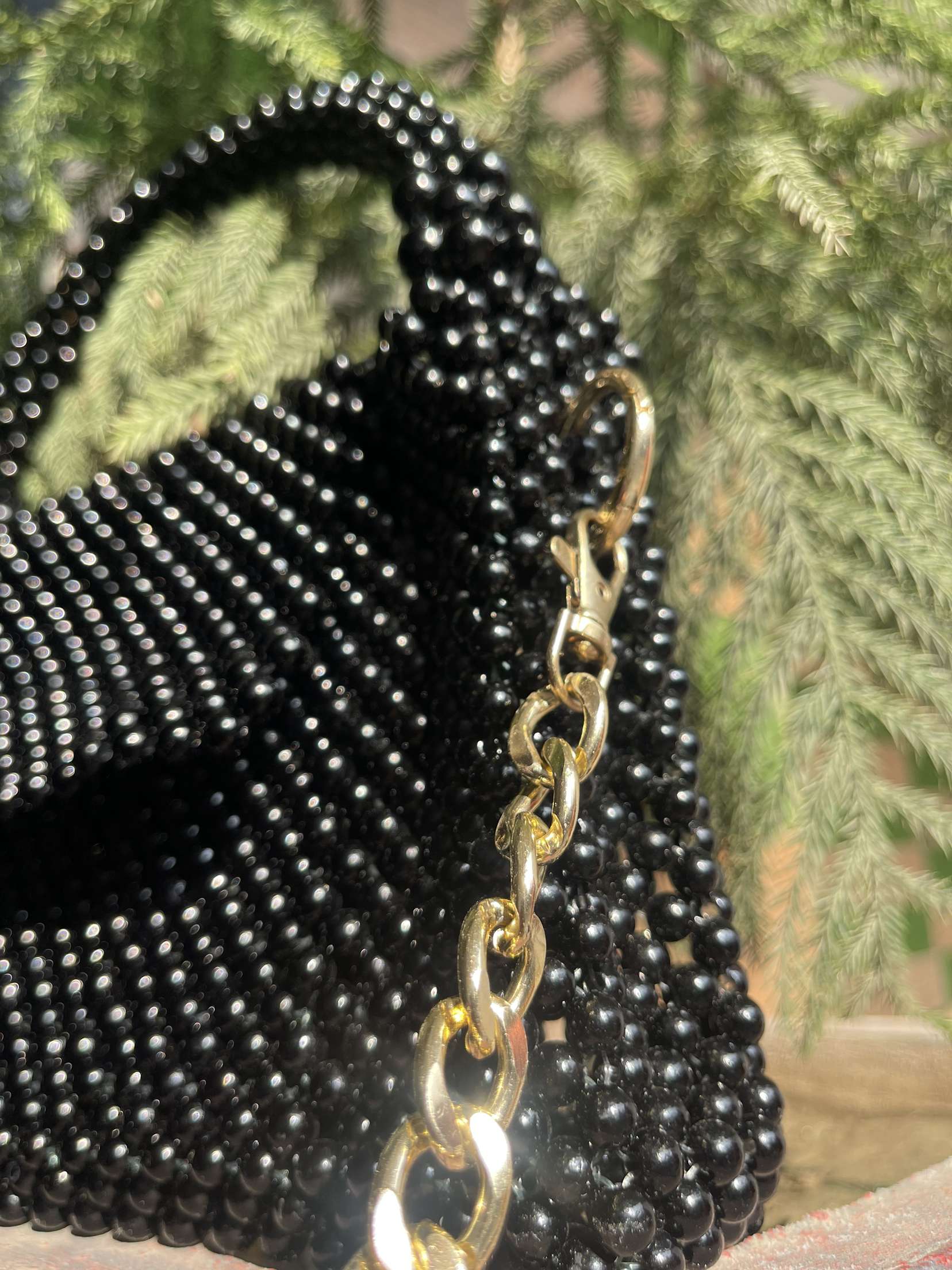 Beads pearls bag
