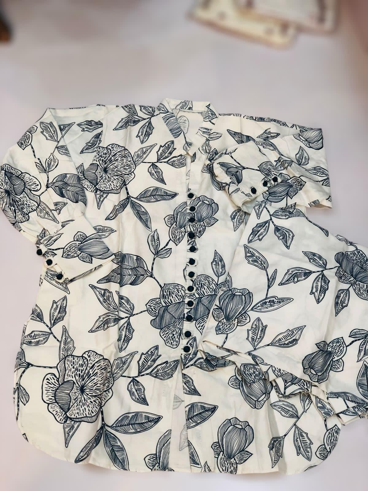 Swiss cotton shirt with Flapper 2pc Dress