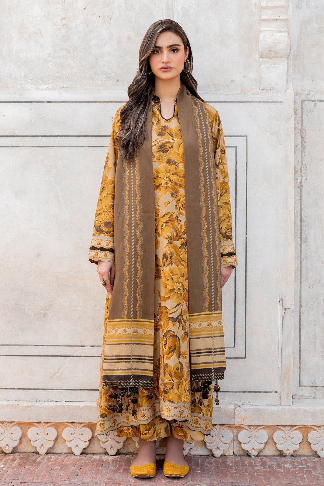 Baroque Slub Khaddar 3pc