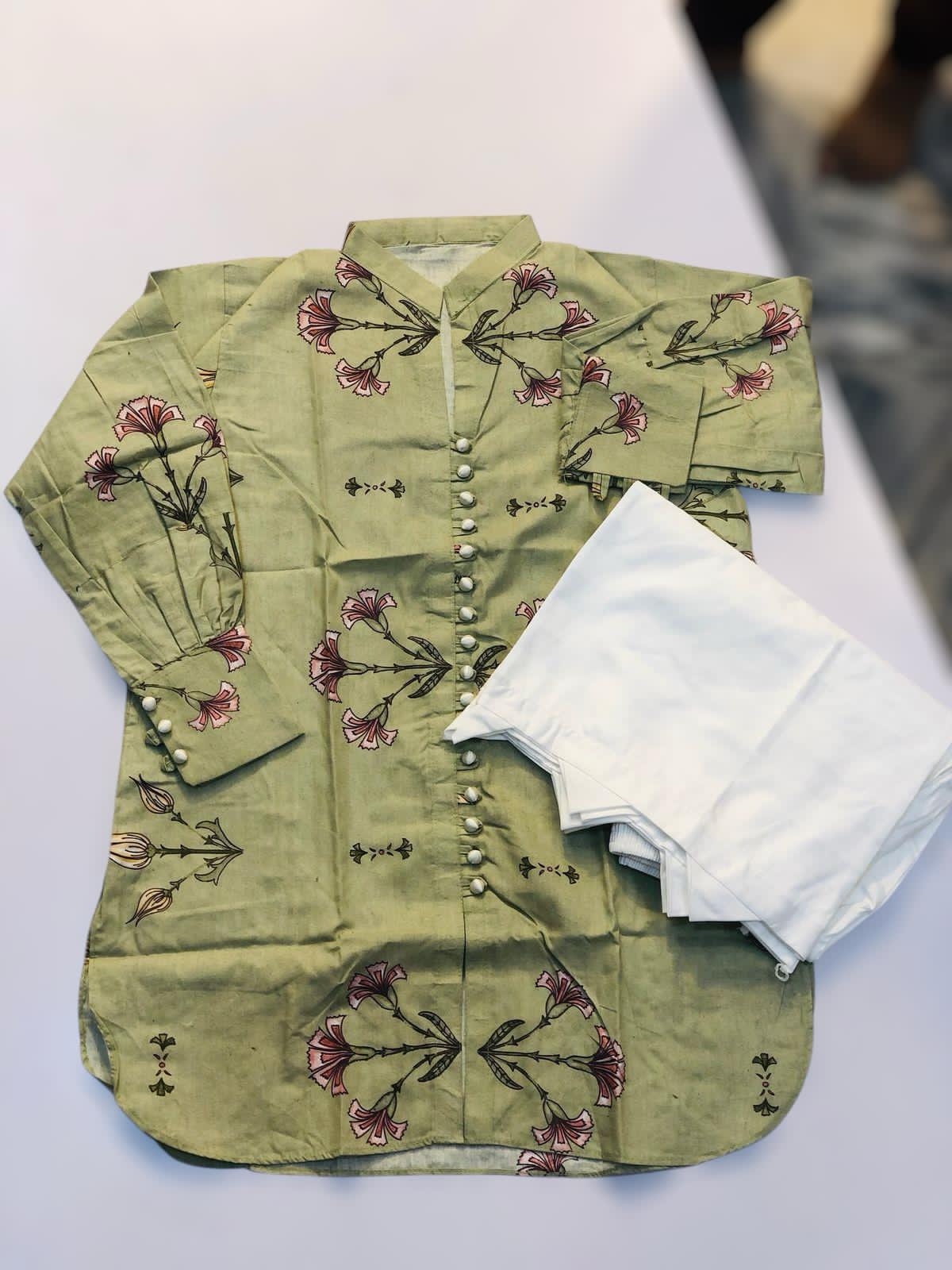 Swiss cotton shirt with Flapper 2pc Dress