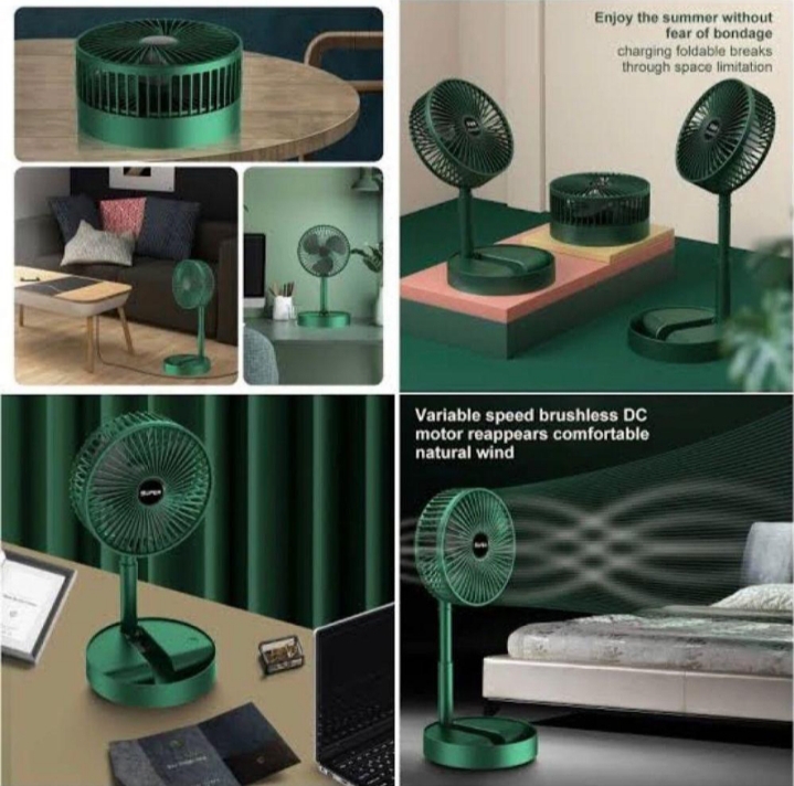 Portable rechargeable fan