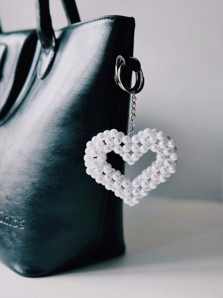 Beaded Keychain (heart)