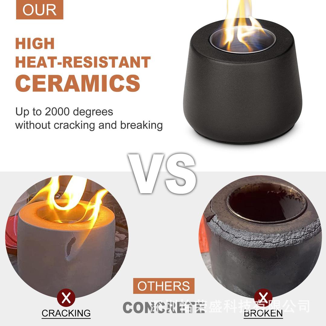 Mini tabletop Fire pit - smokeless Rubbing