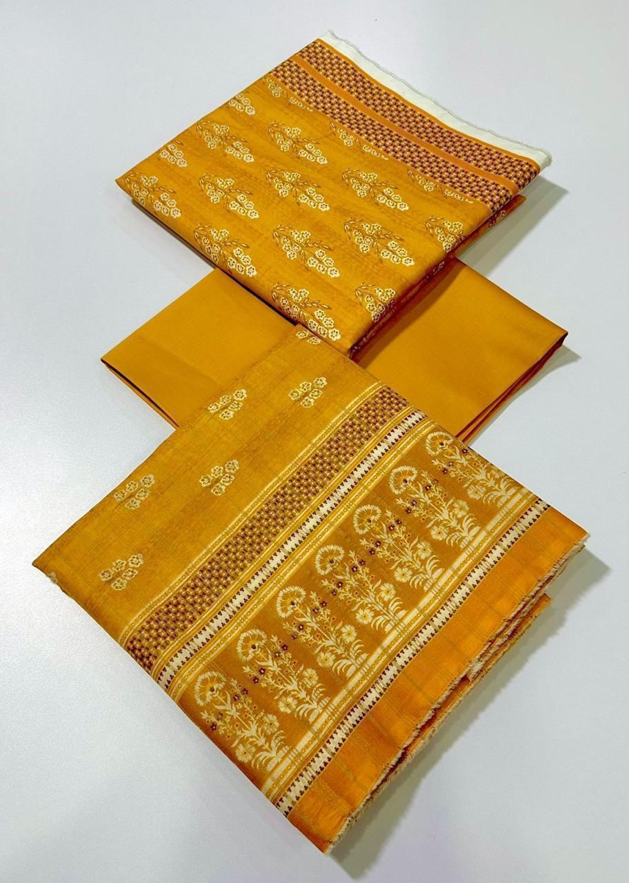 3 PC unstitched dress