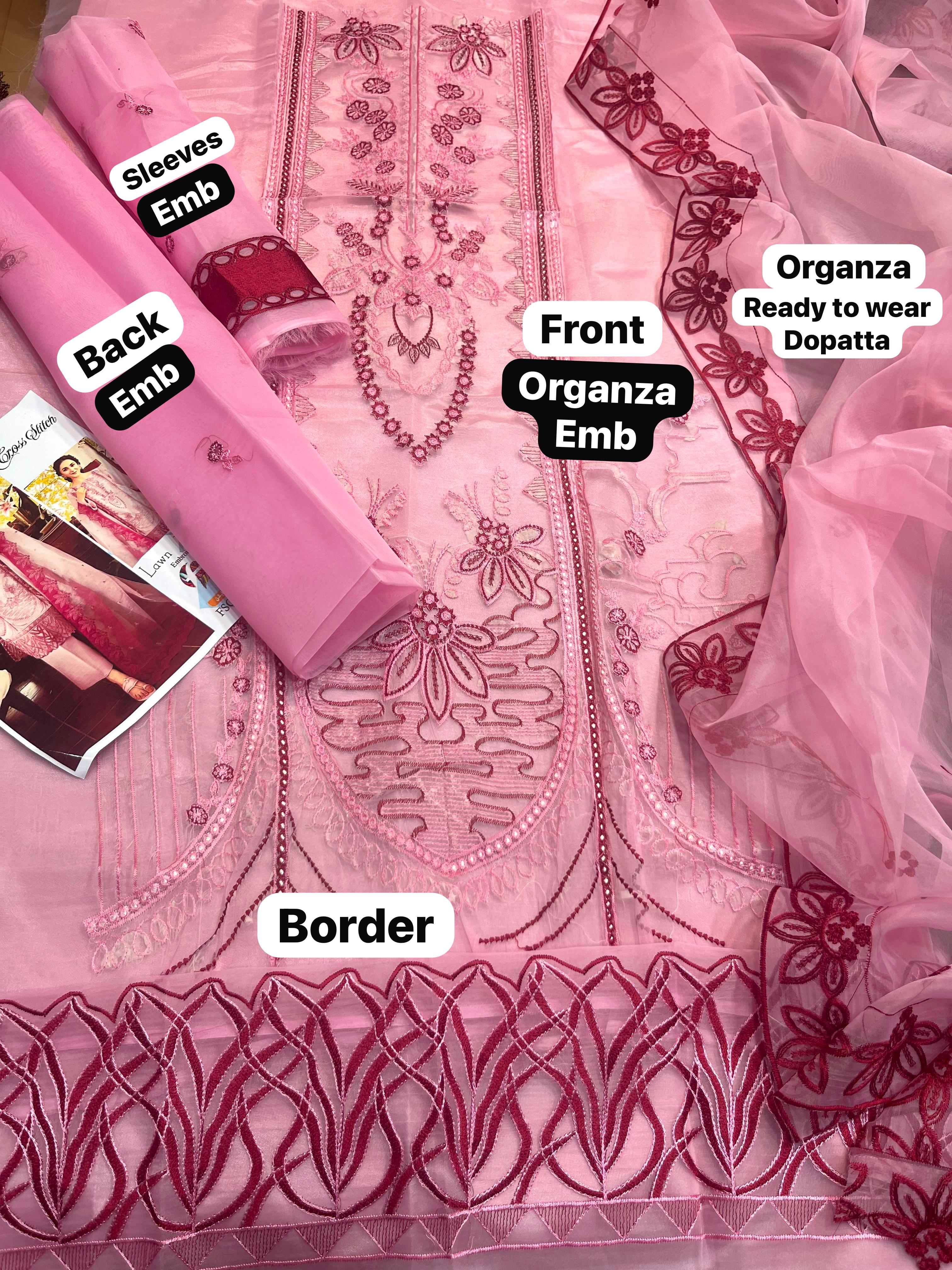 *PRESENTING CROSS STITCH MOST TRENDING NOW AVAILABLE*   *New Arrival Special Eid Collection* Fabric