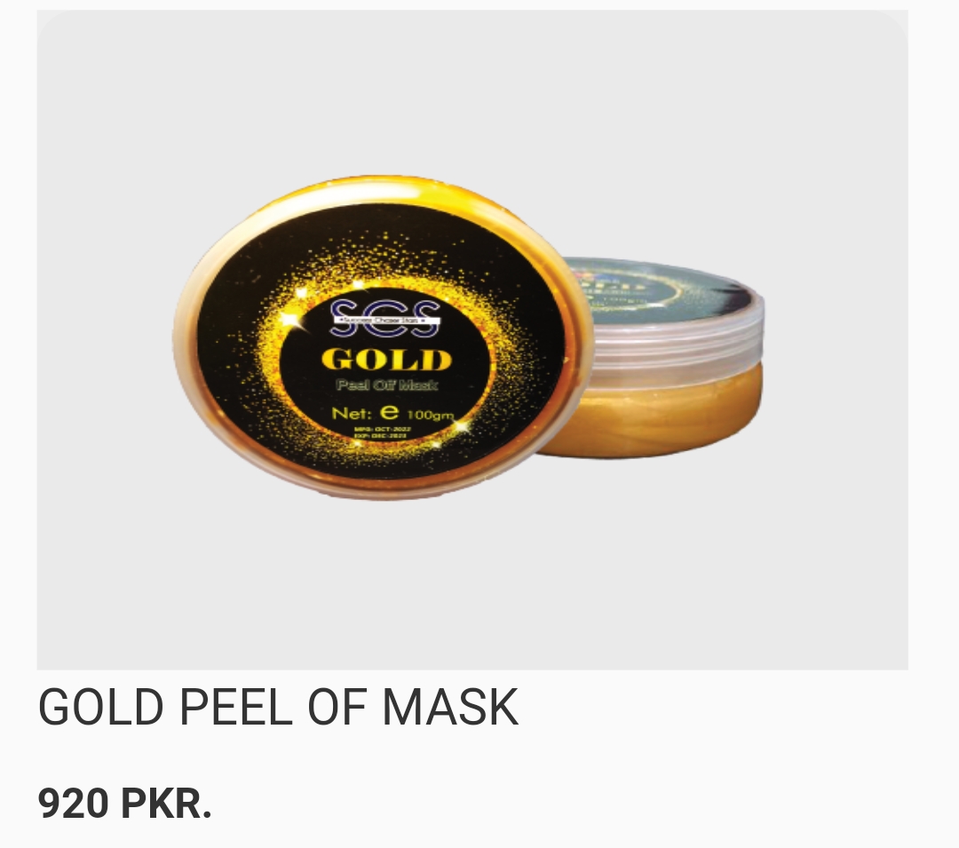 Gold peel of mask