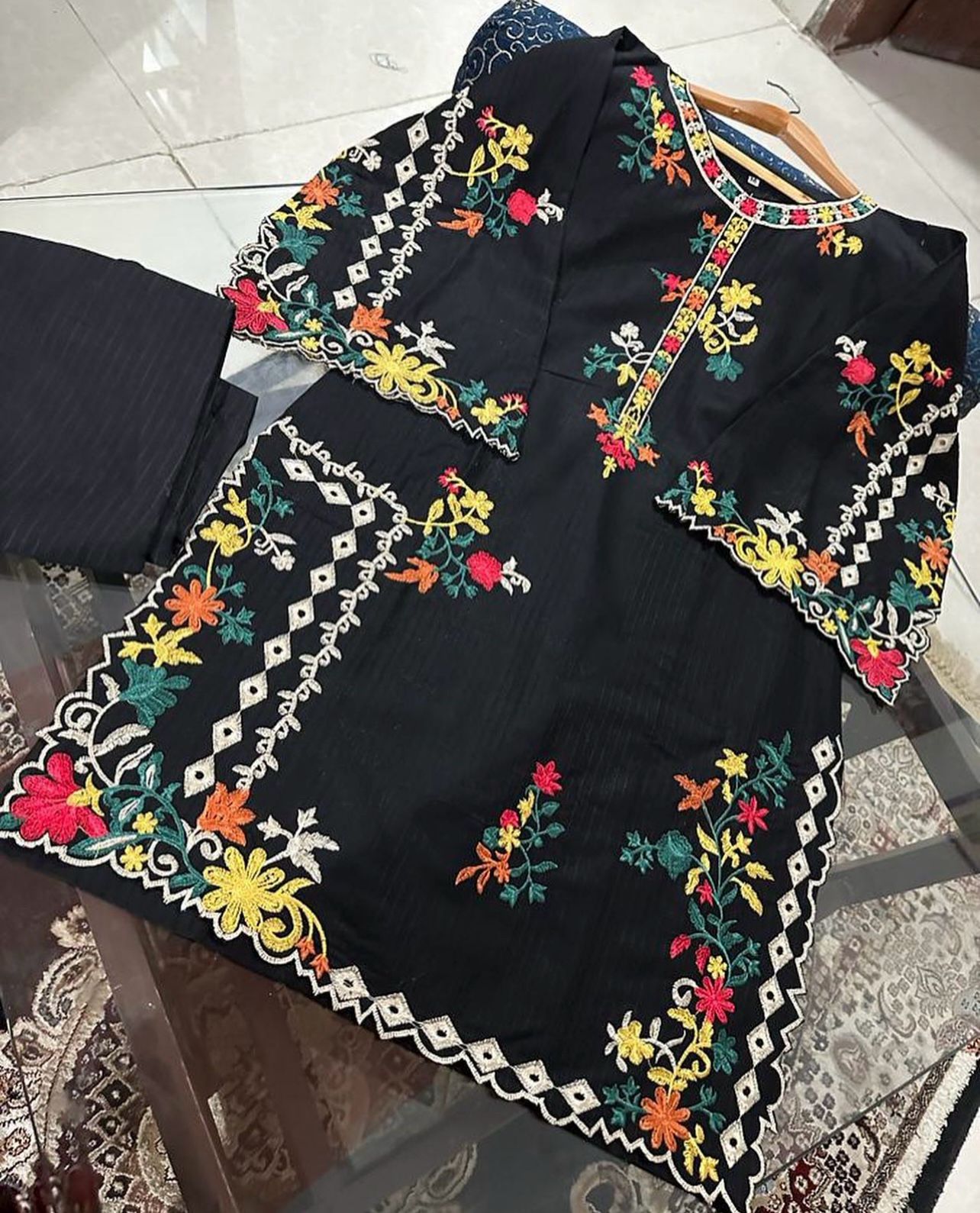 Women's winter kaddar 2pcs stich suit