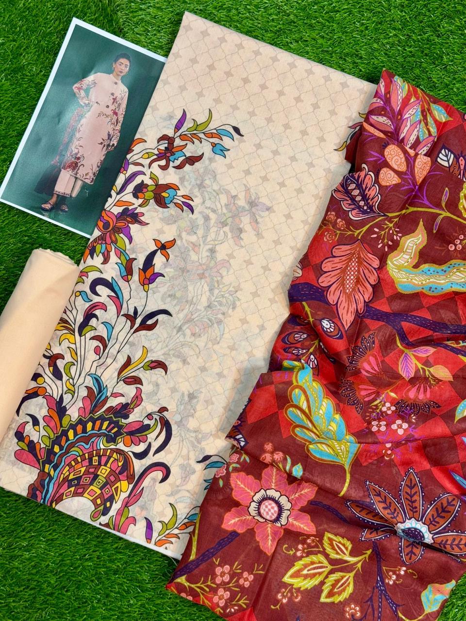 *SANA SAFINAZ LAWN COLLECTION 2025* *FABRIC LAWN 1