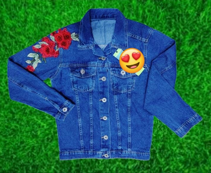 Denim Flowers 🌺 jacket