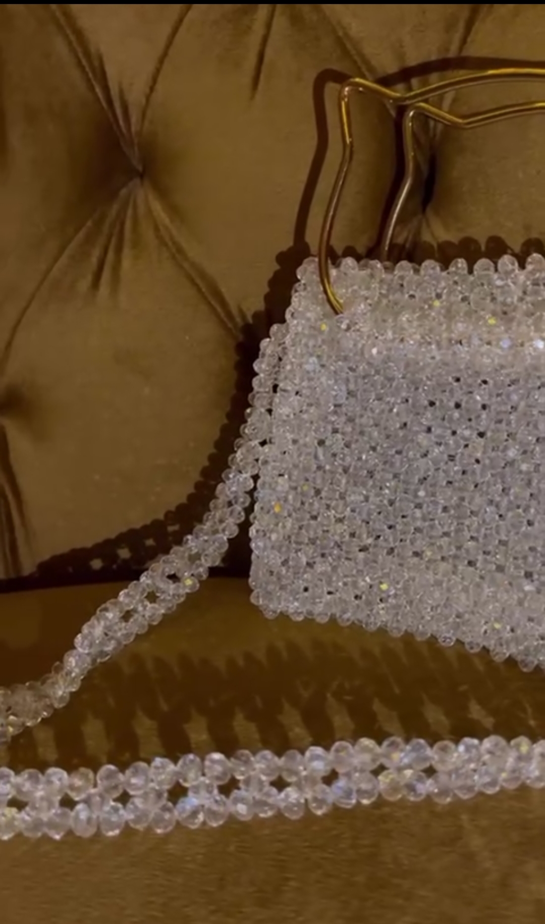 White crystal Bag