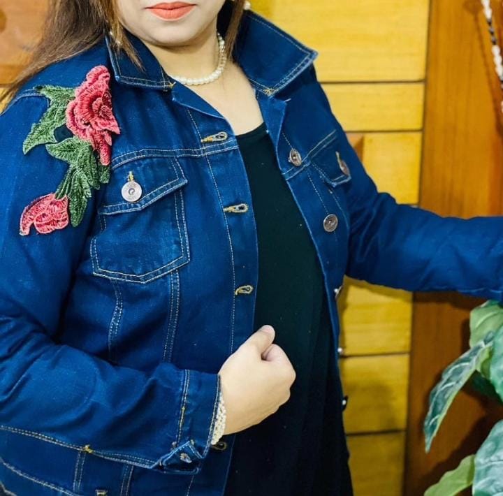 Denim Flowers 🌺 jacket