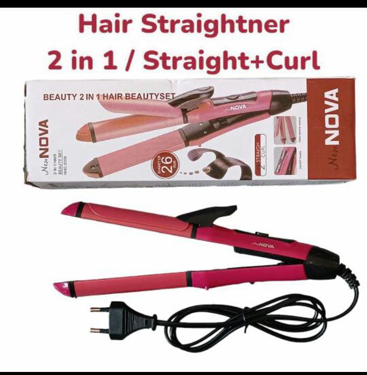 Hair straightener 2 in 1