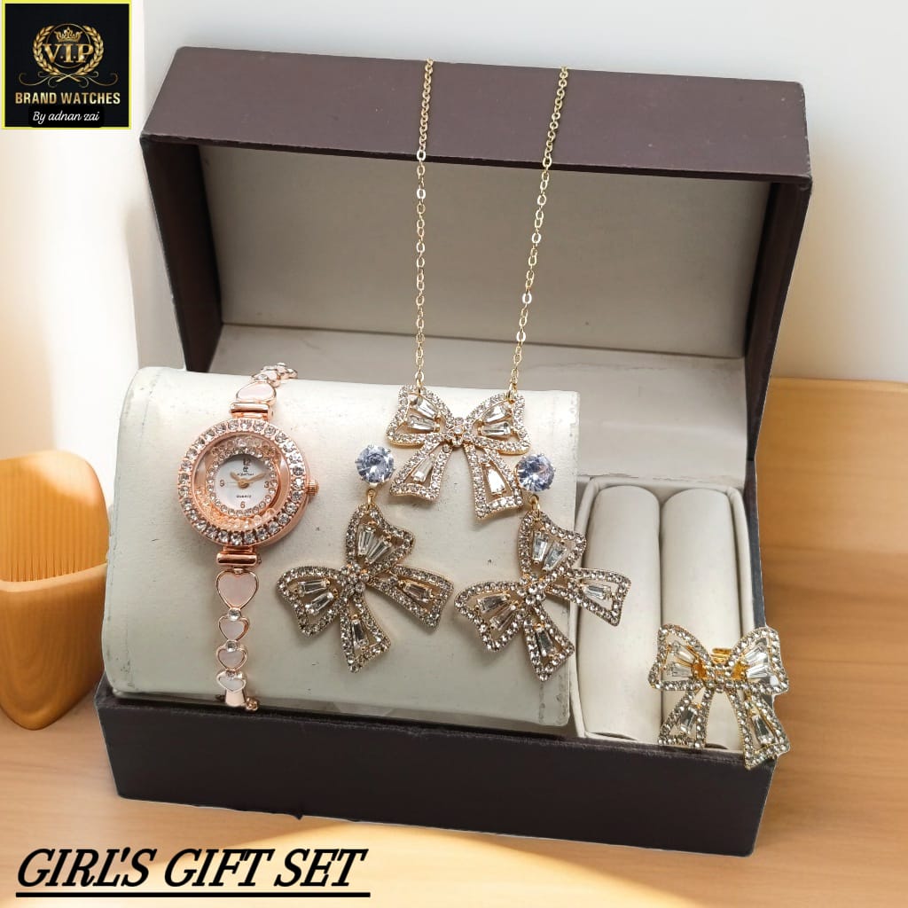 Girls Diamond Stones Jewelry Watch