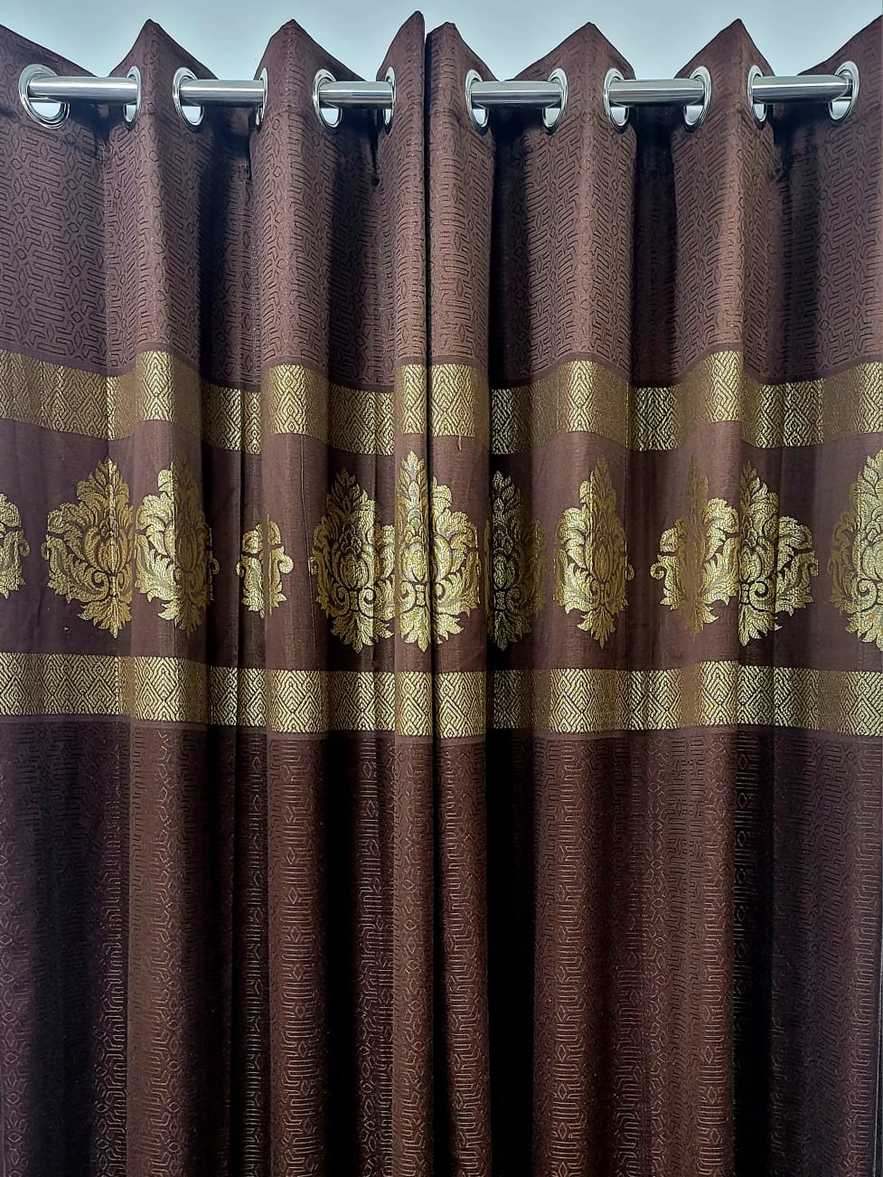 Jacaurd Silk Curtain   Fabric ::