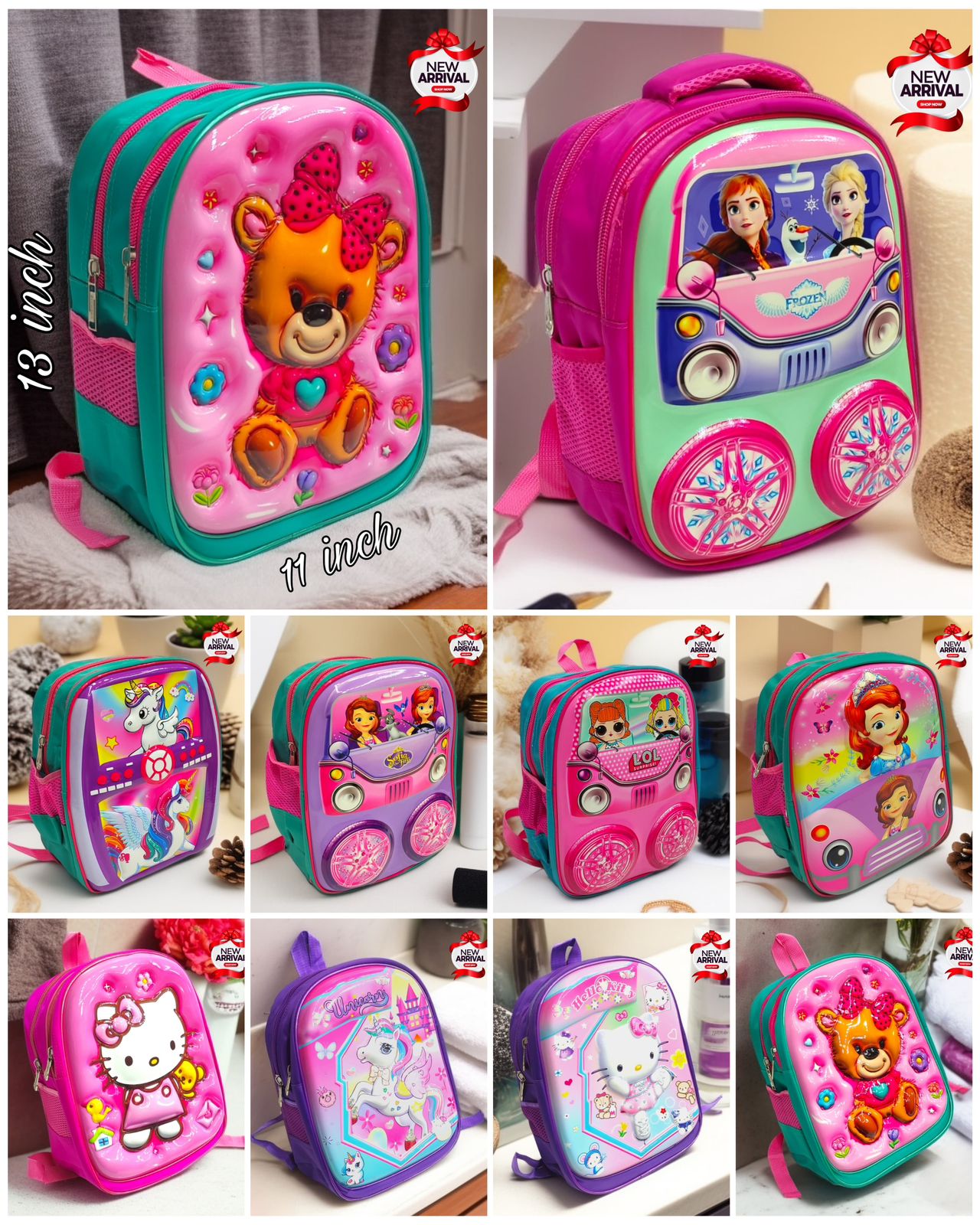 Back pack for playgroup ( girls design)