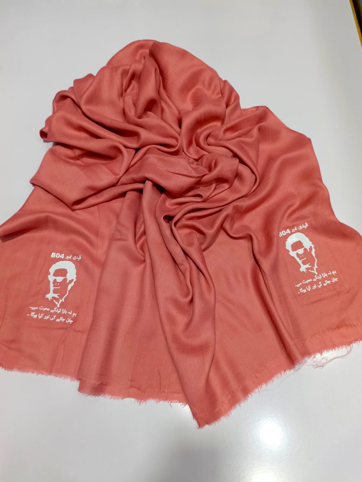 Qaidi # 804 Imran Khan Logo Shawls