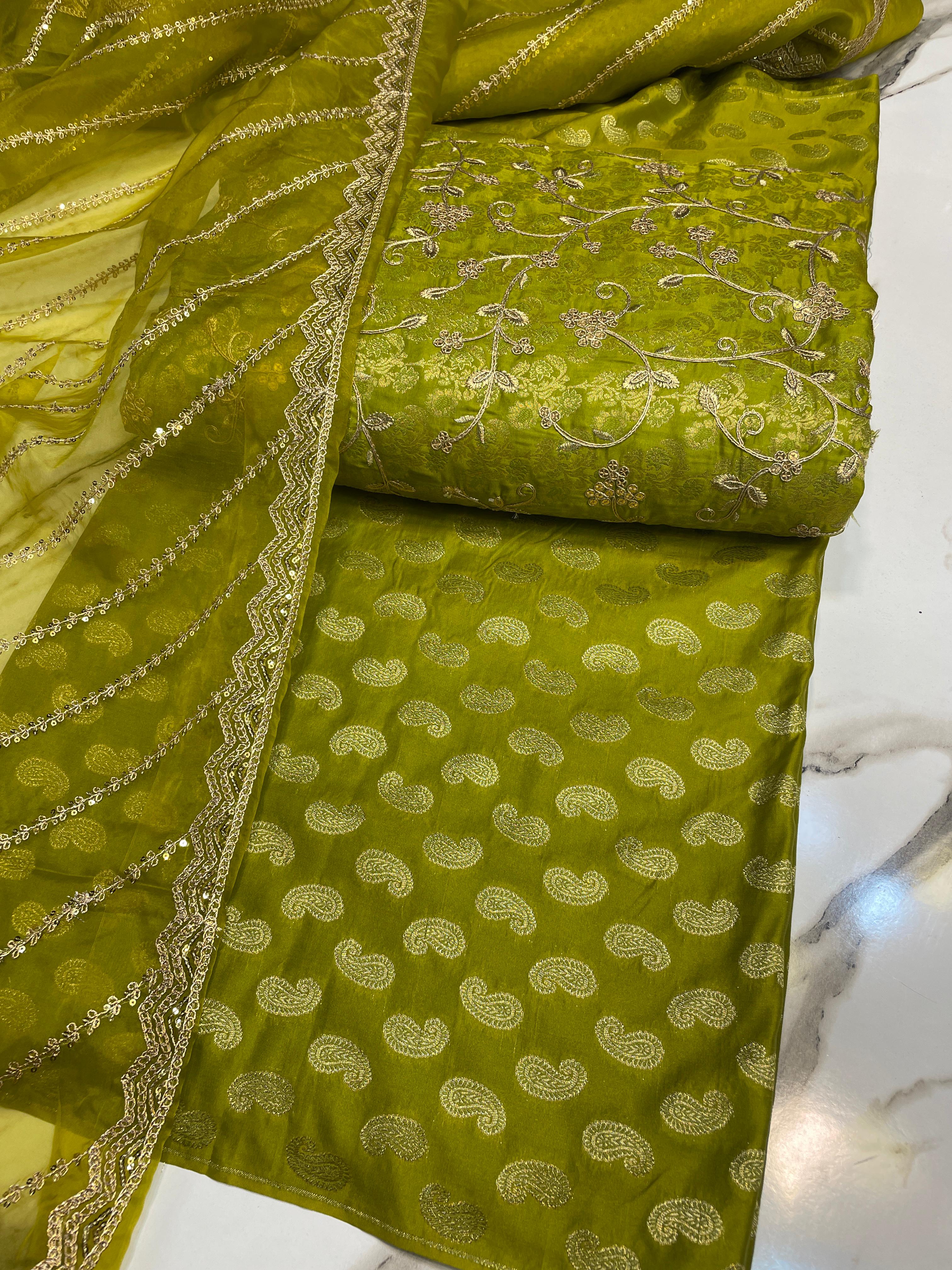 Banarsi Silk 3pc Fancy