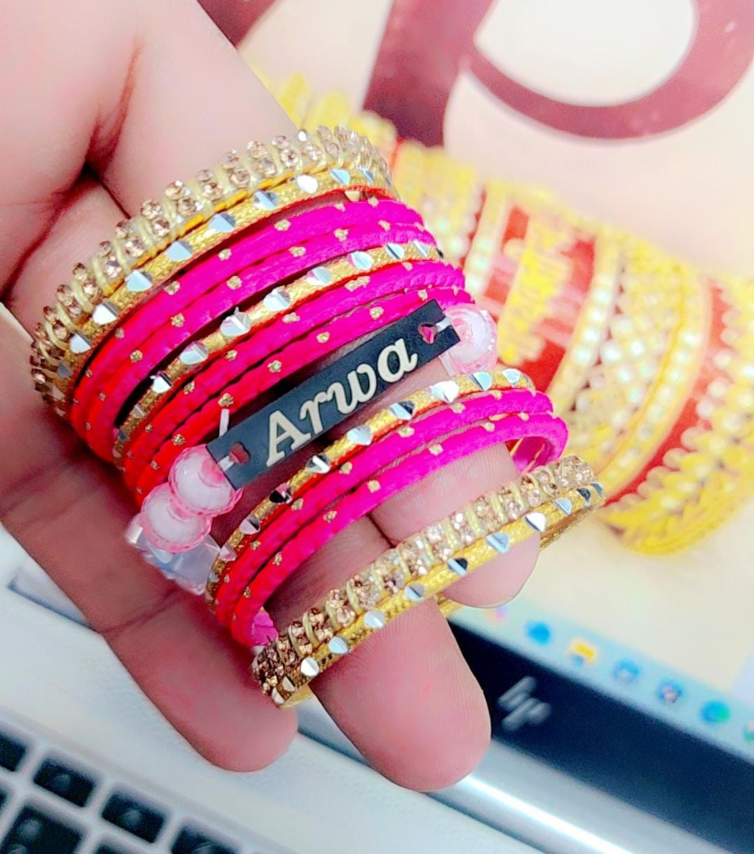 *Bangles For Girl's With Baby Customized Fancy nd Multi Color's Beads Breslet*     *Size 1 year to 1