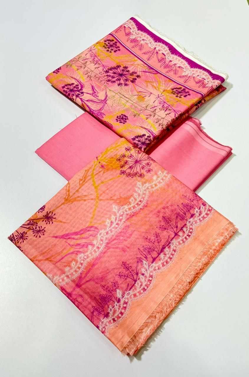 3 PC unstitched dress