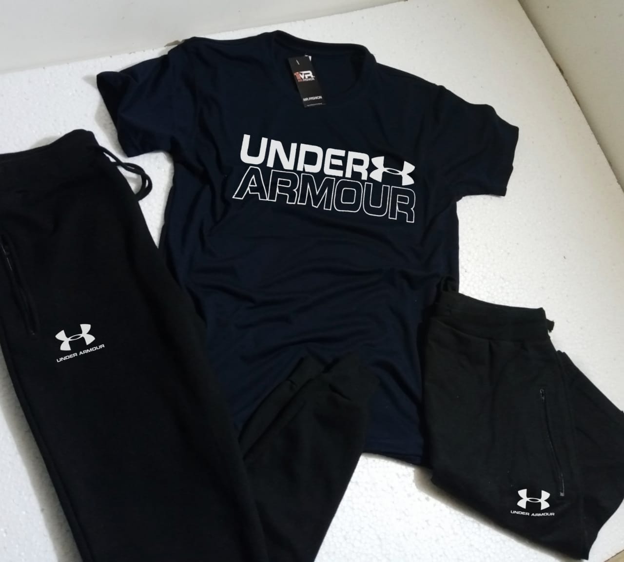 Under Armour Pack of 3 Tracksuit  TShirt - Trouser - Short