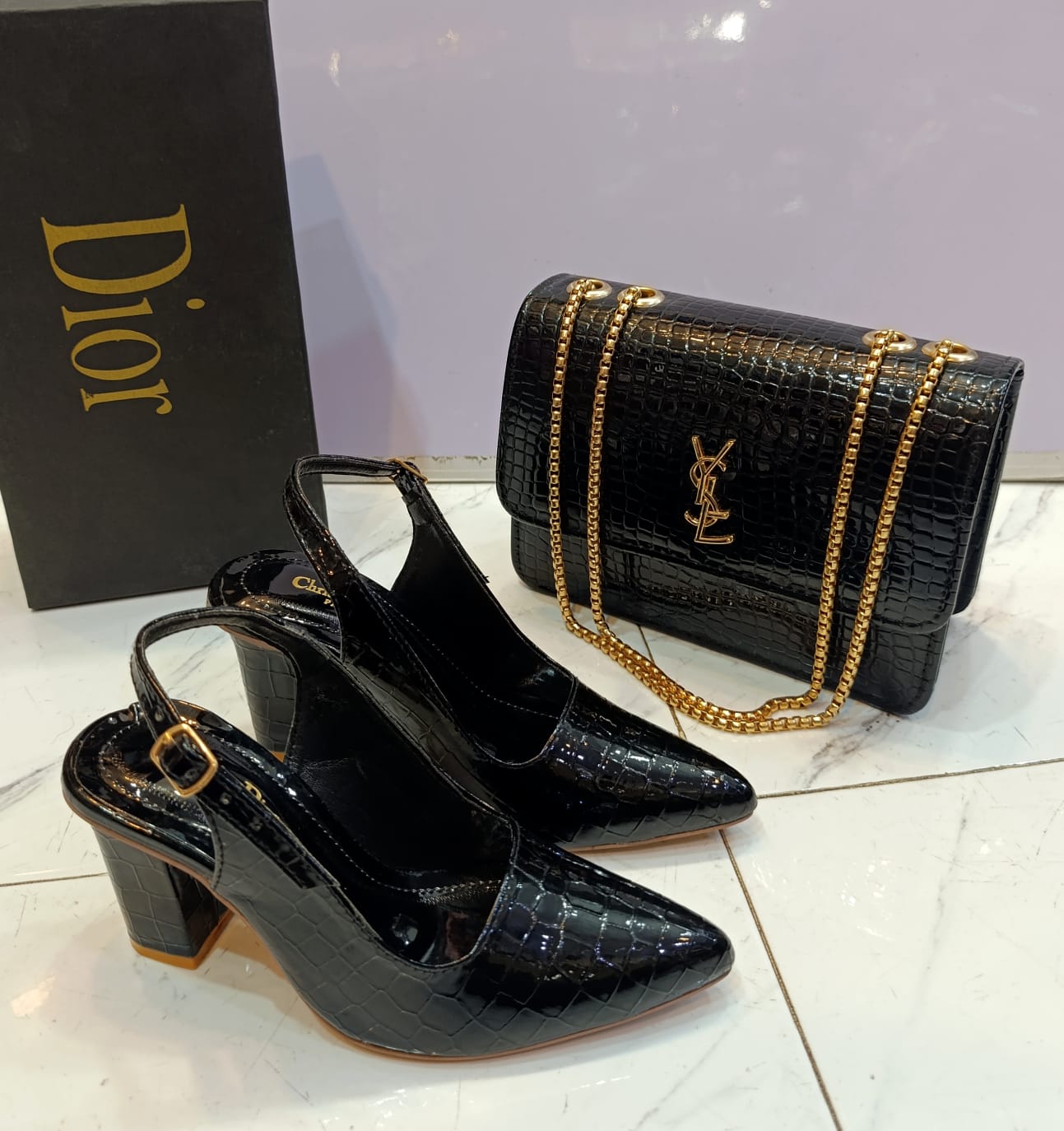 Shoes with cros body combo