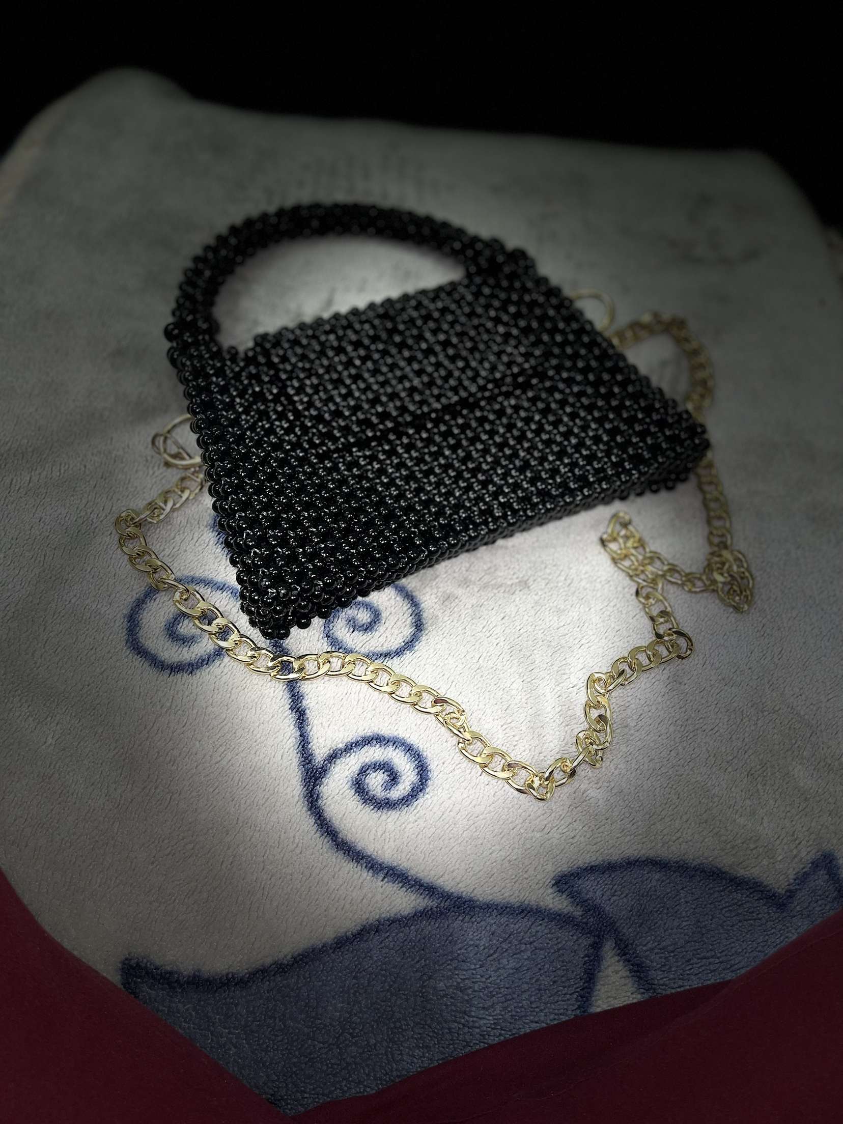 Black crystal bag 👛👜