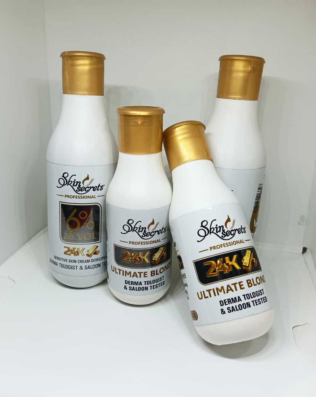 Gold whating skin polish