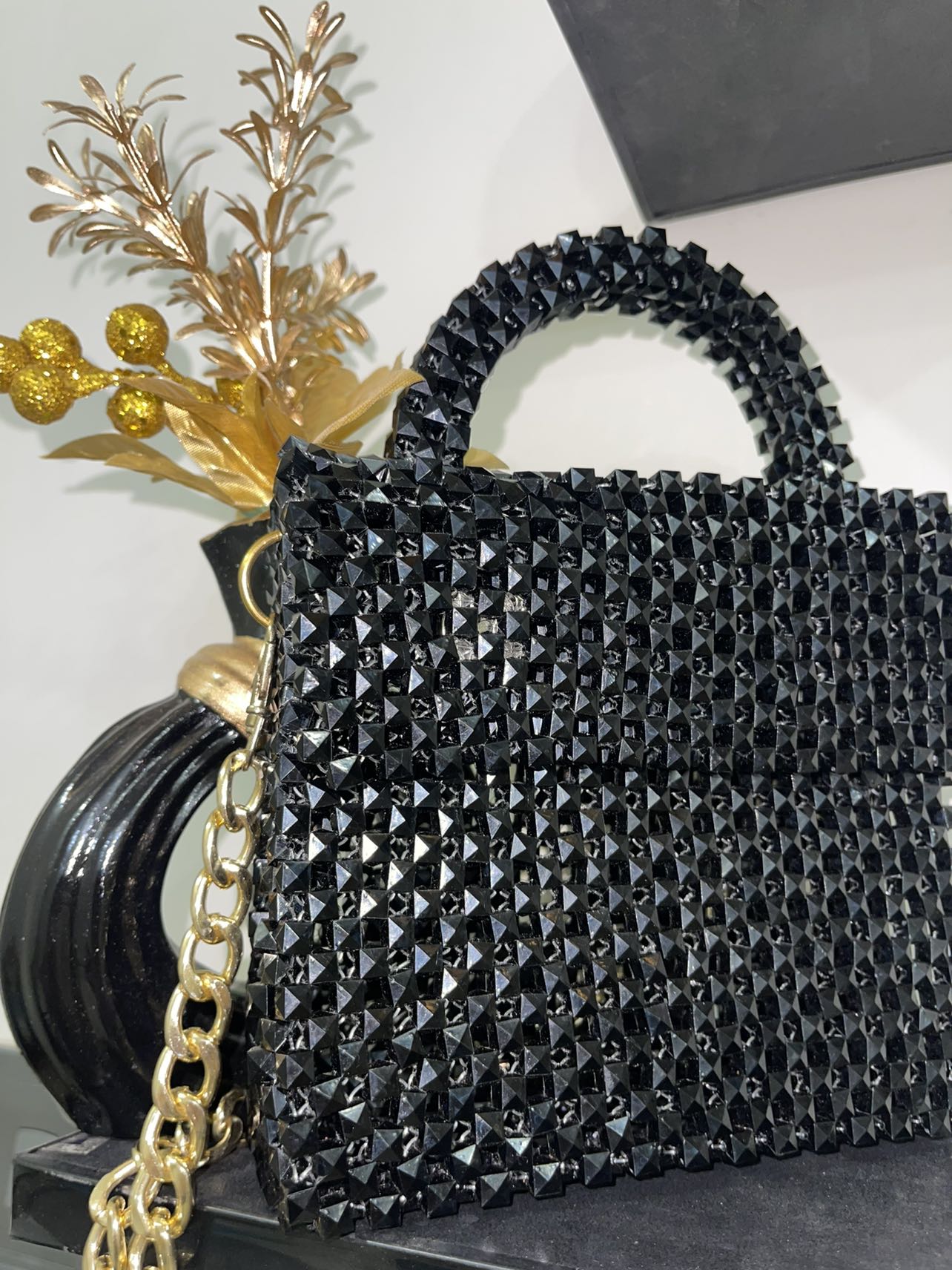 Black crystal bag 👛👜 1