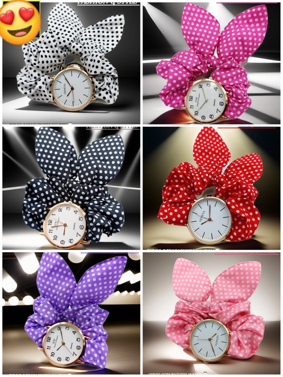 GIRLS SCRUNCHIES WATCH