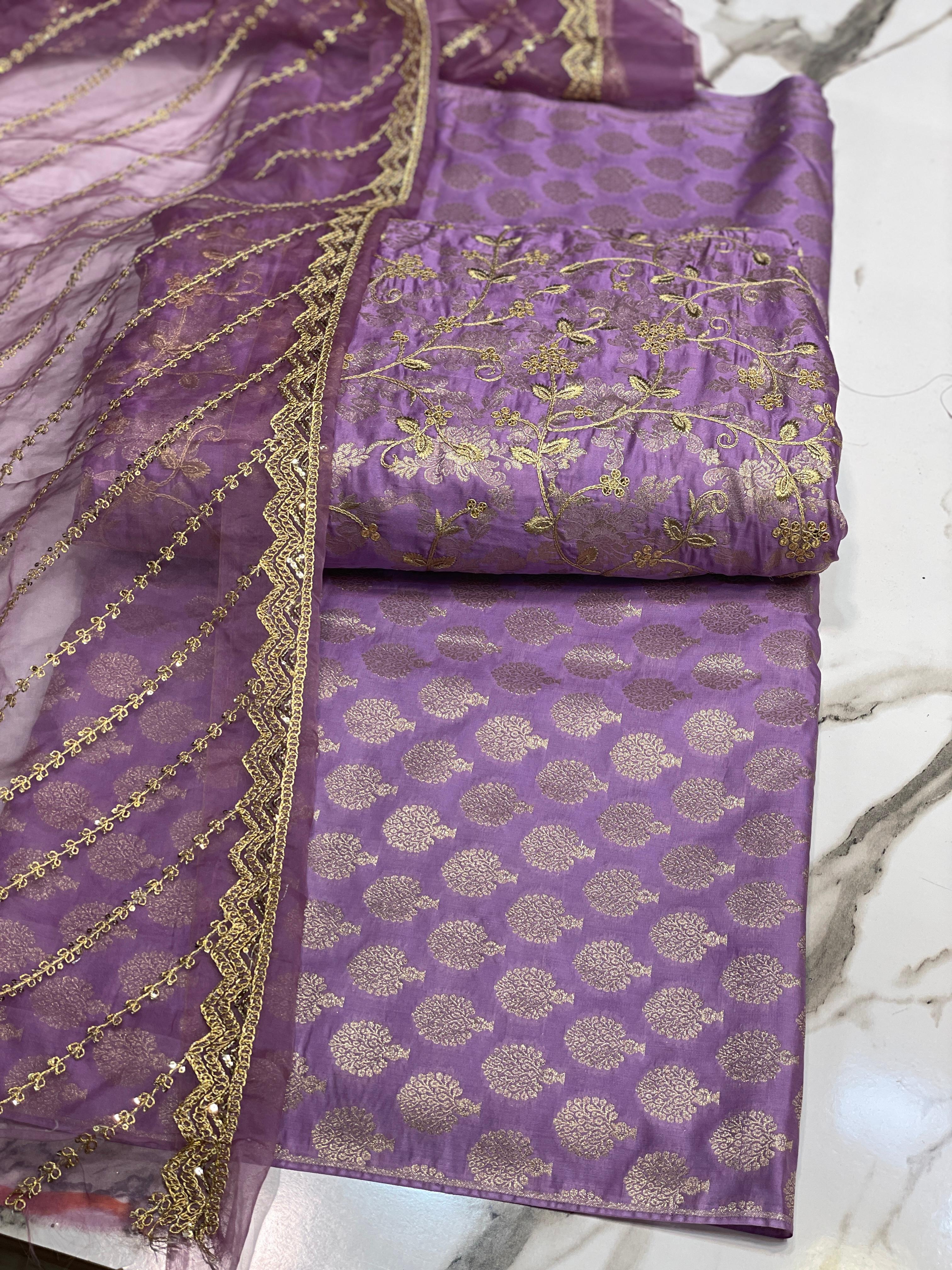 Banarsi Silk 3pc Fancy