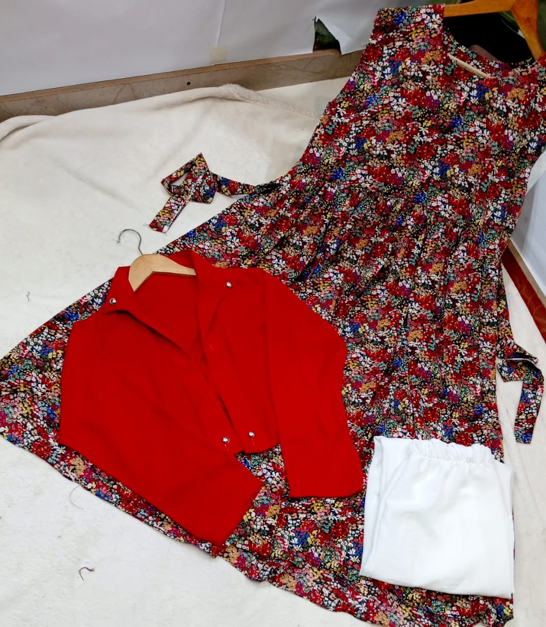 Imported printed maxi with imported koti